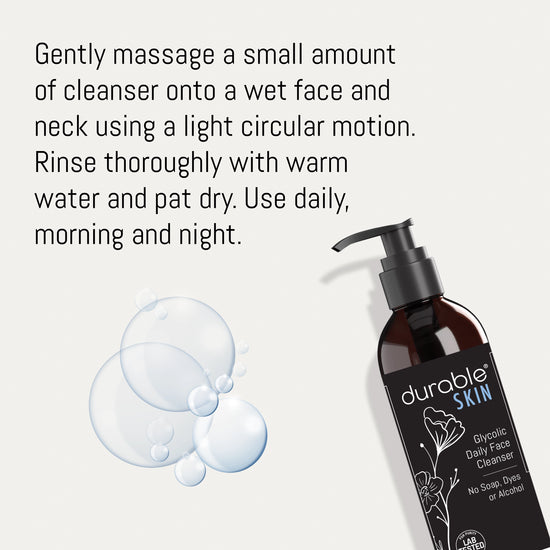 Durable SKIN Glycolic Daily Face Cleanser®