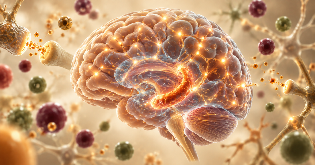Natural brain health ingredients supporting memory, focus, mental clarity and cognitive function.