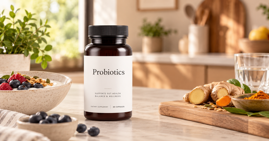 Probiotic bacteria and DNA strands representing genetic verification of probiotic strains for identity, quality and consistency.