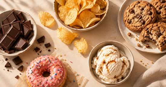 Common food cravings including chocolate, bread, salty snacks and coffee that may be linked to nutritional needs.