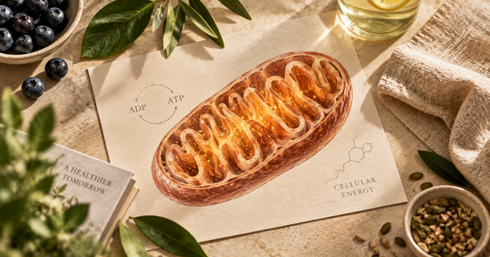 CoQ10 supporting cellular energy, heart health and healthy aging at the mitochondrial level.