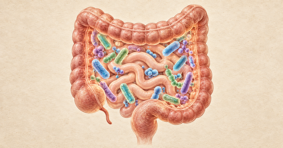 Probiotic bacteria representing genetically verified strains that support gut and digestive health.